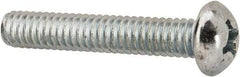 Value Collection - #12-24 UNC, 1-1/4" Length Under Head Phillips Drive Machine Screw - Round Head, Grade J82 Steel, Zinc-Plated Finish, Without Washer - Eagle Tool & Supply