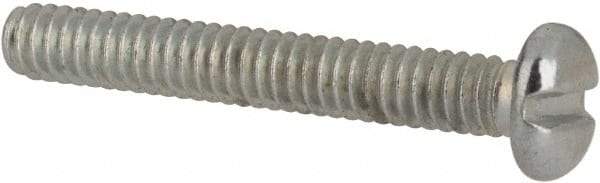 Value Collection - #2-56 UNC, 5/8" Length Under Head Slotted Drive Machine Screw - Pan Head, Grade J82 Steel, Zinc-Plated Finish, Without Washer - Eagle Tool & Supply