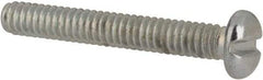 Value Collection - #2-56 UNC, 5/8" Length Under Head Slotted Drive Machine Screw - Pan Head, Grade J82 Steel, Zinc-Plated Finish, Without Washer - Eagle Tool & Supply