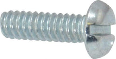 Value Collection - #10-24 UNC, 5/8" Length Under Head Slotted Drive Machine Screw - Pan Head, Grade J82 Steel, Zinc-Plated Finish, Without Washer - Eagle Tool & Supply