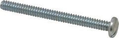 Value Collection - #10-24 UNC, 2" Length Under Head Slotted Drive Machine Screw - Pan Head, Grade J82 Steel, Zinc-Plated Finish, Without Washer - Eagle Tool & Supply