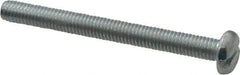 Value Collection - #10-32 UNF, 2" Length Under Head Slotted Drive Machine Screw - Pan Head, Grade J82 Steel, Zinc-Plated Finish, Without Washer - Eagle Tool & Supply