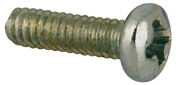 Value Collection - #2-56 UNC, 5/16" Length Under Head Phillips Drive Machine Screw - Pan Head, Grade J82 Steel, Zinc-Plated Finish, Without Washer - Eagle Tool & Supply