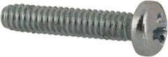 Value Collection - #2-56 UNC, 7/16" Length Under Head Phillips Drive Machine Screw - Pan Head, Grade J82 Steel, Zinc-Plated Finish, Without Washer - Eagle Tool & Supply