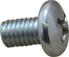 Value Collection - #10-32 UNF, 5/16" Length Under Head Phillips Drive Machine Screw - Pan Head, Grade 2 Steel, Zinc-Plated Finish, Without Washer - Eagle Tool & Supply