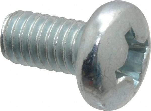 Value Collection - 5/16-18 UNC, 5/8" Length Under Head Phillips Drive Machine Screw - Pan Head, Grade 2 Steel, Zinc-Plated Finish, Without Washer - Eagle Tool & Supply