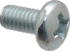 Value Collection - 5/16-18 UNC, 5/8" Length Under Head Phillips Drive Machine Screw - Pan Head, Grade 2 Steel, Zinc-Plated Finish, Without Washer - Eagle Tool & Supply