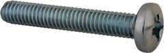 Value Collection - 5/16-18 UNC, 2" Length Under Head Phillips Drive Machine Screw - Pan Head, Grade 2 Steel, Zinc-Plated Finish, Without Washer - Eagle Tool & Supply