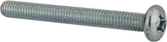 Value Collection - 5/16-18 UNC, 3" Length Under Head Phillips Drive Machine Screw - Pan Head, Grade 2 Steel, Zinc-Plated Finish, Without Washer - Eagle Tool & Supply