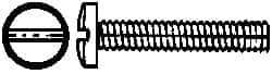 Value Collection - #4-40 UNC, 3/4" Length Under Head Slotted Drive Machine Screw - Binding Head, Grade J82 Steel, Zinc-Plated Finish, Without Washer - Eagle Tool & Supply