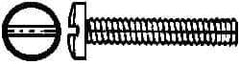 Value Collection - #4-40 UNC, 3/16" Length Under Head Slotted Drive Machine Screw - Binding Head, Grade J82 Steel, Zinc-Plated Finish, Without Washer - Eagle Tool & Supply