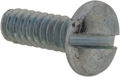 Value Collection - #4-40 UNC, 5/16" Length Under Head Slotted Drive Machine Screw - Binding Head, Grade J82 Steel, Zinc-Plated Finish, Without Washer - Eagle Tool & Supply