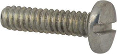 Value Collection - #4-40 UNC, 7/16" Length Under Head Slotted Drive Machine Screw - Binding Head, Grade J82 Steel, Zinc-Plated Finish, Without Washer - Eagle Tool & Supply