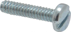 Value Collection - #4-40 UNC, 1/2" Length Under Head Slotted Drive Machine Screw - Binding Head, Grade J82 Steel, Zinc-Plated Finish, Without Washer - Eagle Tool & Supply