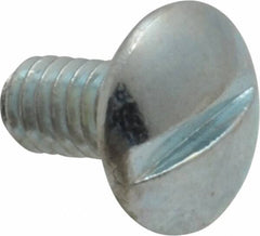 Value Collection - #8-32 UNC, 5/16" Length Under Head Slotted Drive Machine Screw - Truss Head, Grade J82 Steel, Zinc-Plated Finish, Without Washer - Eagle Tool & Supply