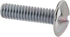 Value Collection - #8-32 UNC, 5/8" Length Under Head Slotted Drive Machine Screw - Truss Head, Grade 2 Steel, Zinc-Plated Finish, Without Washer - Eagle Tool & Supply