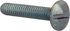 Value Collection - #8-32 UNC, 7/8" Length Under Head Slotted Drive Machine Screw - Truss Head, Grade 2 Steel, Zinc-Plated Finish, Without Washer - Eagle Tool & Supply