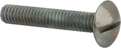 Value Collection - #8-32 UNC, 1" Length Under Head Slotted Drive Machine Screw - Truss Head, Grade 2 Steel, Zinc-Plated Finish, Without Washer - Eagle Tool & Supply
