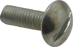 Value Collection - #10-32 UNF, 5/8" Length Under Head Slotted Drive Machine Screw - Truss Head, Grade J82 Steel, Zinc-Plated Finish, Without Washer - Eagle Tool & Supply