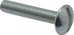 Value Collection - #10-32 UNF, 1" Length Under Head Slotted Drive Machine Screw - Truss Head, Grade 2 Steel, Zinc-Plated Finish, Without Washer - Eagle Tool & Supply