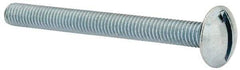 Value Collection - #10-32 UNF, 2" Length Under Head Slotted Drive Machine Screw - Truss Head, Grade 2 Steel, Zinc-Plated Finish, Without Washer - Eagle Tool & Supply