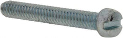 Value Collection - #2-56 UNC, 5/8" Length Under Head Slotted Drive Machine Screw - Fillister Head, Grade 2 Steel, Zinc-Plated Finish, Without Washer - Eagle Tool & Supply