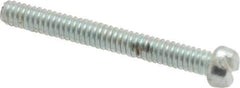 Value Collection - #2-56 UNC, 3/4" Length Under Head Slotted Drive Machine Screw - Fillister Head, Grade J82 Steel, Zinc-Plated Finish, Without Washer - Eagle Tool & Supply