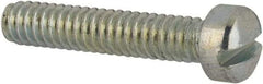 Value Collection - #5-40 UNC, 5/8" Length Under Head Slotted Drive Machine Screw - Fillister Head, Grade J82 Steel, Zinc-Plated Finish, Without Washer - Eagle Tool & Supply