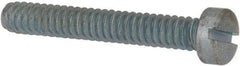 Value Collection - #10-24 UNC, 1-1/4" Length Under Head Slotted Drive Machine Screw - Fillister Head, Grade J82 Steel, Zinc-Plated Finish, Without Washer - Eagle Tool & Supply