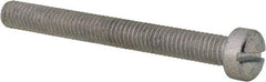 Value Collection - #10-32 UNF, 1-3/4" Length Under Head Slotted Drive Machine Screw - Fillister Head, Grade 2 Steel, Zinc-Plated Finish, Without Washer - Eagle Tool & Supply