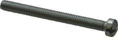 Value Collection - #10-32 UNF, 2" Length Under Head Slotted Drive Machine Screw - Fillister Head, Grade J82 Steel, Zinc-Plated Finish, Without Washer - Eagle Tool & Supply