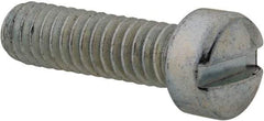 Value Collection - #12-24 UNC, 3/4" Length Under Head Slotted Drive Machine Screw - Fillister Head, Grade 2 Steel, Zinc-Plated Finish, Without Washer - Eagle Tool & Supply