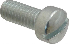 Value Collection - 5/16-18 UNC, 3/4" Length Under Head Slotted Drive Machine Screw - Fillister Head, Grade 2 Steel, Zinc-Plated Finish, Without Washer - Eagle Tool & Supply