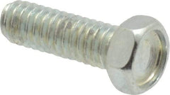Value Collection - #8-32 UNC, 1/2" Length Under Head Hex Drive Machine Screw - Hex Head, Grade J82 Steel, Zinc-Plated Finish, Without Washer - Eagle Tool & Supply