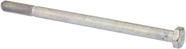 Made in USA - 5/16-24 UNF, 5" Length Under Head Hex Head Cap Screw - Partially Threaded, Grade 5 Steel, Zinc-Plated Finish, 7/16" Hex - Eagle Tool & Supply