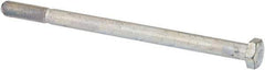 Made in USA - 5/16-24 UNF, 5" Length Under Head Hex Head Cap Screw - Partially Threaded, Grade 5 Steel, Zinc-Plated Finish, 7/16" Hex - Eagle Tool & Supply