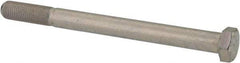 Made in USA - 3/8-24 UNF, 4-1/2" Length Under Head Hex Head Cap Screw - Partially Threaded, Grade 5 Steel, Zinc-Plated Finish, 9/16" Hex - Eagle Tool & Supply