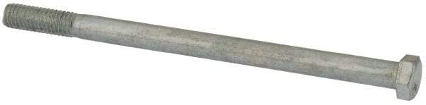 Value Collection - 3/8-16 UNC, 6" Length Under Head Hex Head Cap Screw - Partially Threaded, Grade 2 Steel, Zinc-Plated Finish, 9/16" Hex - Eagle Tool & Supply