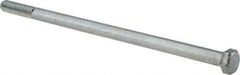 Value Collection - 3/8-16 UNC, 8" Length Under Head Hex Head Cap Screw - Grade 2 Steel, Zinc-Plated Finish, 9/16" Hex - Eagle Tool & Supply