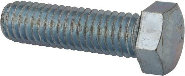 Value Collection - 7/16-14 UNC, 1-1/2" Length Under Head Hex Head Cap Screw - Fully Threaded, Grade 2 Steel, Zinc-Plated Finish, 5/8" Hex - Eagle Tool & Supply