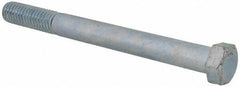 Value Collection - 7/16-14 UNC, 4-1/2" Length Under Head Hex Head Cap Screw - Partially Threaded, Grade 2 Steel, Zinc-Plated Finish, 5/8" Hex - Eagle Tool & Supply