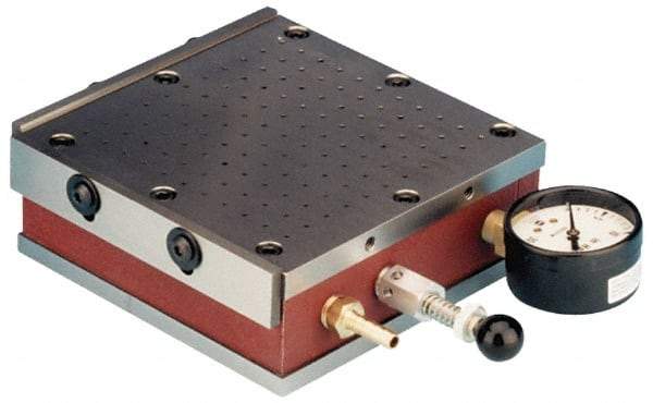 Suburban Tool - 18" Long x 6" Wide x 2-1/4" High, 1/2 Min Pump hp, S2 Sine Plate Compatibility, Vacuum Chuck - Square & Parallel to within 0.0004, 1/4 NPT Connector - Eagle Tool & Supply