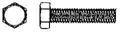 Value Collection - 1/4-20 UNC, 4-1/2" Length Under Head Hex Head Cap Screw - Fully Threaded, Grade 2 Steel, Zinc-Plated Finish, 7/16" Hex - Eagle Tool & Supply