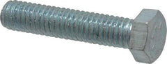 Value Collection - 3/8-16 UNC, 1-3/4" Length Under Head Hex Head Cap Screw - Fully Threaded, Grade 2 Steel, Zinc-Plated Finish, 9/16" Hex - Eagle Tool & Supply