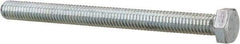 Value Collection - 3/8-16 UNC, 4-1/2" Length Under Head Hex Head Cap Screw - Fully Threaded, Grade 2 Steel, Zinc-Plated Finish, 9/16" Hex - Eagle Tool & Supply