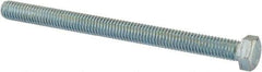 Value Collection - 3/8-16 UNC, 5" Length Under Head Hex Head Cap Screw - Fully Threaded, Grade 2 Steel, Zinc-Plated Finish, 9/16" Hex - Eagle Tool & Supply