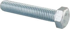 Value Collection - 1/2-13 UNC, 2-3/4" Length Under Head Hex Head Cap Screw - Fully Threaded, Grade 2 Steel, Zinc-Plated Finish, 3/4" Hex - Eagle Tool & Supply