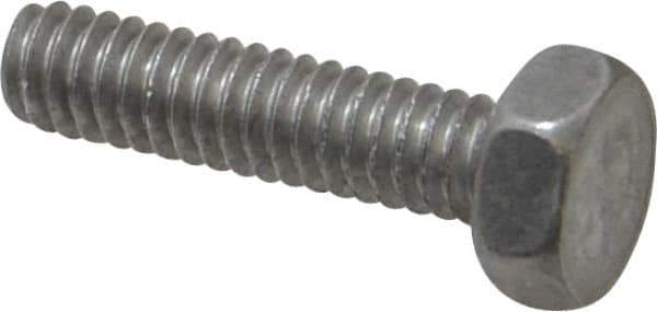 Value Collection - 1/4-20 UNC, 1" Length Under Head Hex Head Cap Screw - Grade 2024T4 Aluminum, 7/16" Hex - Eagle Tool & Supply