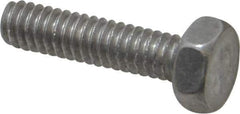Value Collection - 1/4-20 UNC, 1" Length Under Head Hex Head Cap Screw - Grade 2024T4 Aluminum, 7/16" Hex - Eagle Tool & Supply
