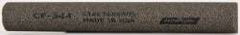 Norton - 4" Long x 1/2" Diam Aluminum Oxide Sharpening Stone - Half Round, Coarse Grade - Eagle Tool & Supply